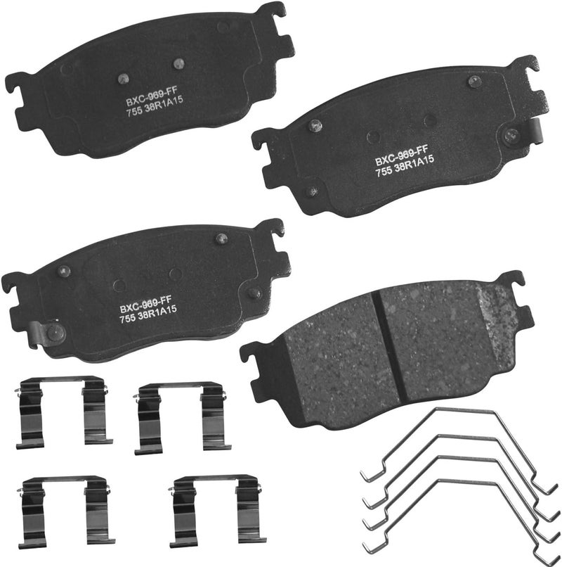 Bendix Premium SBC755 Ceramic Front Brake Pads for Mazda 626 2002-1998, Protege 2003 - Image 1